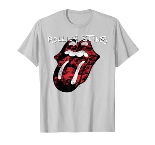 Rolling Stones Exile Tongue Photos Silver T-Shirt Review