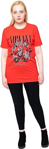 Nirvana Men's Heart-Shaped Box Slim Fit T-Shirt Large Red