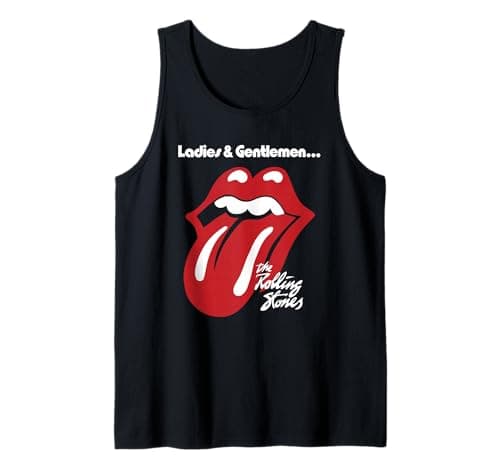 Official Rolling Stones Ladies & Gentlemen Black Tank Top