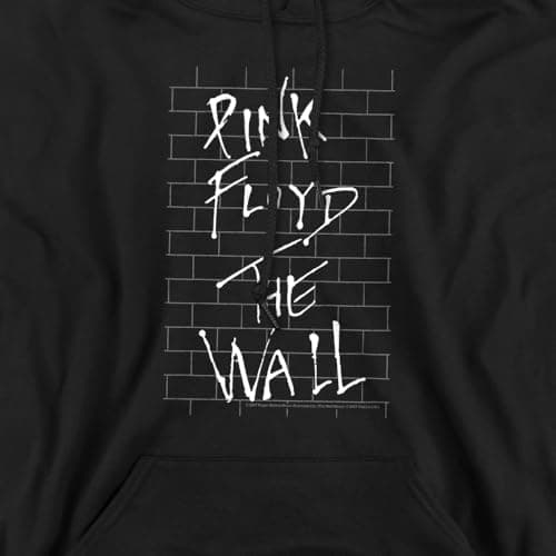 Popfunk Pink Floyd The Wall Album Rock Band Pullover Hoodie Sweatshirt - (Medium), Black