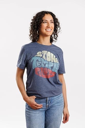 Stone Temple Pilots Rock Band Circle Logo Adult Short Sleeve T-Shirt Graphic Tee