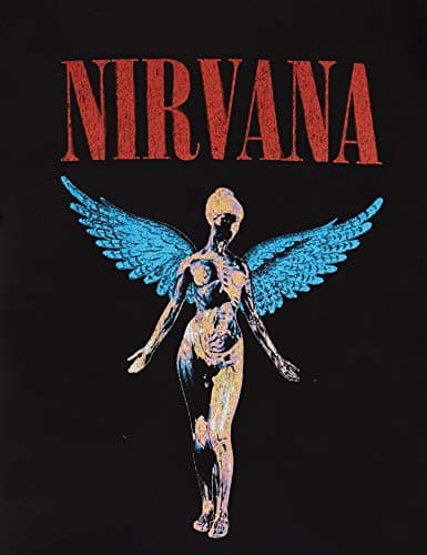 Nirvana T Shirt In Utero Angelic Band Logo Official Mens Black Size XL