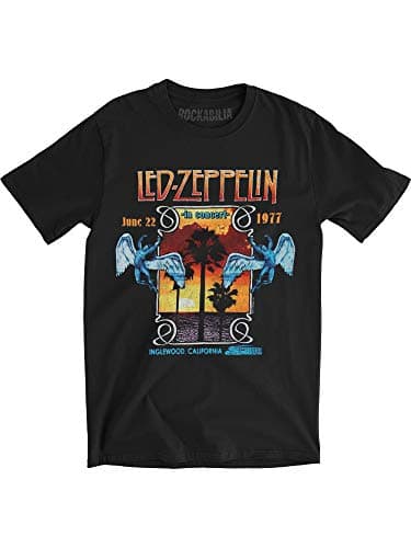 Led Zeppelin Men's Inglewood Slim Fit T-Shirt Small Black