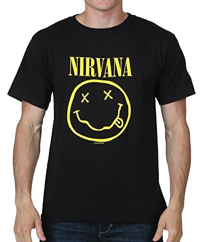 Camiseta Nirvana Smiley Logo Negra: Análisis Completo