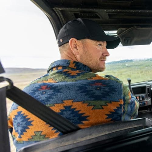 Legendary Whitetails Mens Long Sleeve Fleece Button Up Shirt, Asphalt Ridge, XL