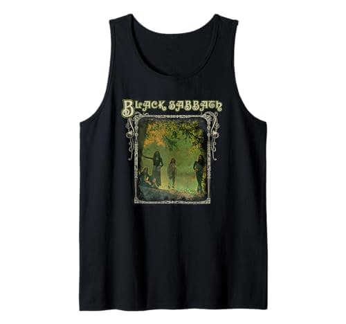 Black Sabbath Official Trees Photo Framed Tank Top