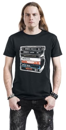Rock Off Metallica 'Cassette' (Black) T-Shirt (x-Large)
