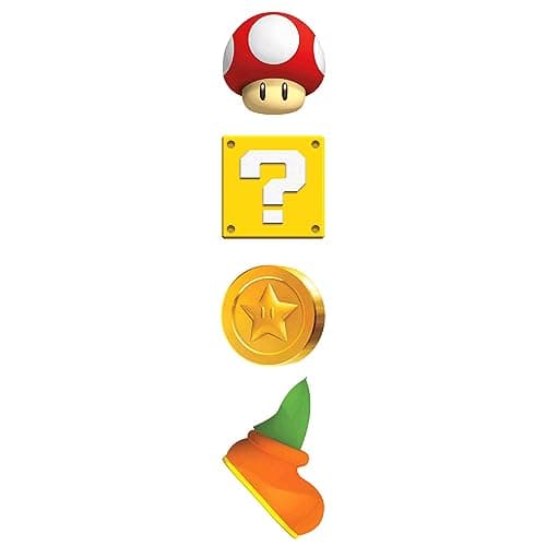RoomMates RMK1918GM Ninetendo Super Mario Bros. Yoshi and Mario Peel and Stick Giant Wall Decals 23" x 32"