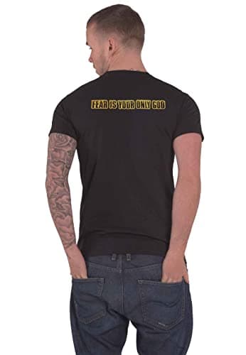 Rage Against The Machine T Shirt Fear Is Our Only God Official Mens Black Size L