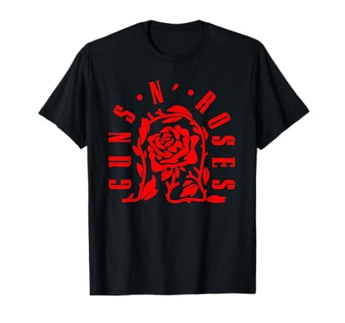 Official Guns N' Roses Rose Graphic T-Shirt