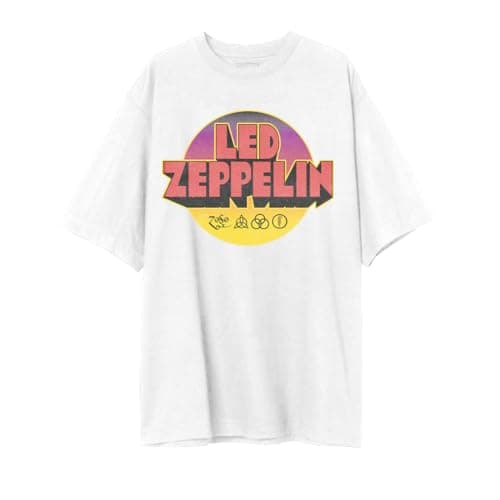 Led Zeppelin Oversized T-Shirt Review – Sunset Logo White Edition