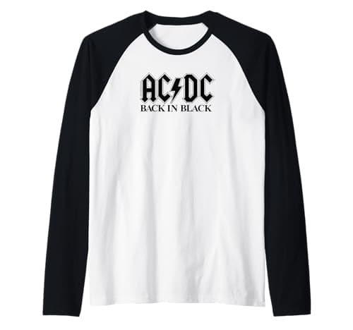 AC/DC Back in Black Raglan T-Shirt im Test – Retro-Style trifft Rock-Klassiker