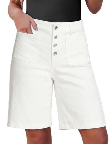 Avis Luvamia White Bermuda Shorts : Test Complet du Short Blanc Haute Taille
