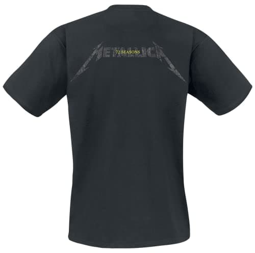 Metallica T Shirt Charred M72 Band Logo Official Mens Black Size M