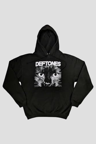 Rock Off officially licensed products Men's Deftones Sphynx Hooded Sweatshirt Large Black
