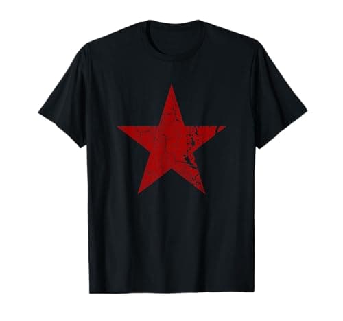 Camiseta Vintage Grunge Red Star - Análisis Completo