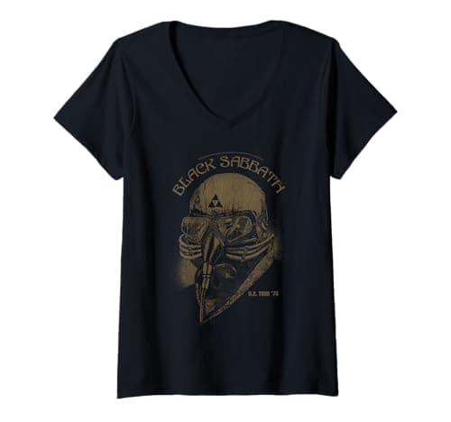 Womens Black Sabbath Official U.S Tour '78 V-Neck T-Shirt