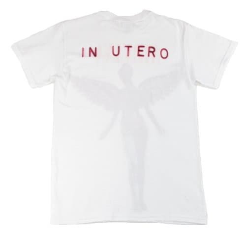 Nirvana in Utero Men's White Short Sleeve T-Shirt (Medium)