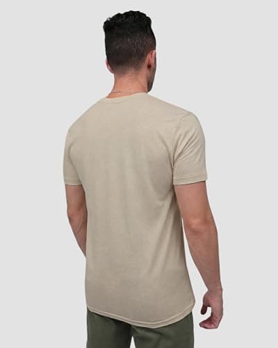INTO THE AM Tranquil Ascent T-Shirt - Cool Space Design Tees for Men (Cream, Large)