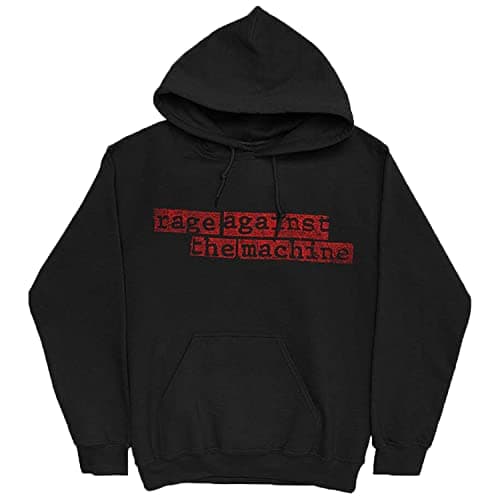 Rage Against The Machine Hoodie Nuns Band Logo Official Mens Black Pullover Size M
