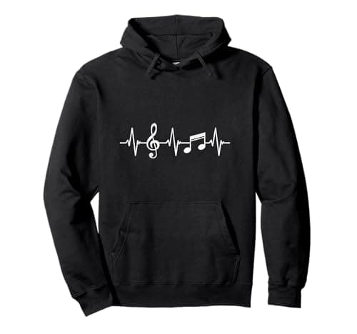 Heartbeat Music Notes Pullover Hoodie Review – A Musician's Essential