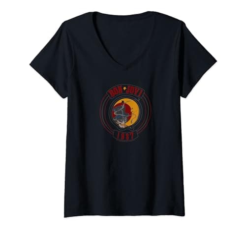 Bon Jovi 1987 V-Neck T-Shirt Review – Official Merch Worth It?
