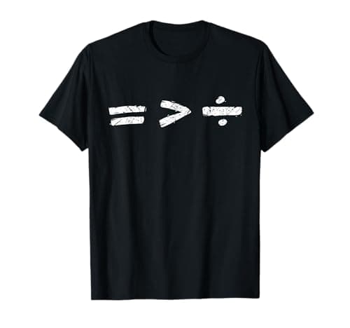 Equality is Better Than Division Equal Rights Math Symbol T-Shirt