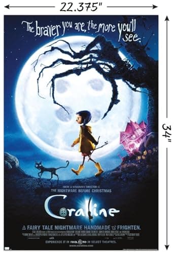 Coraline - Braver One Sheet Wall Poster, 34L" x 22.4W", Unframed Version