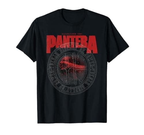 Pantera Official Vulgar Display of Power Circle T-Shirt Small