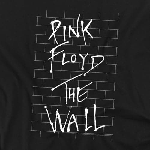Popfunk Pink Floyd The Wall Album Rock Band T-Shirt, (Large), Black