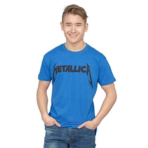 Metallica Beavis & Butthead Logo Adult Blue T-Shirt