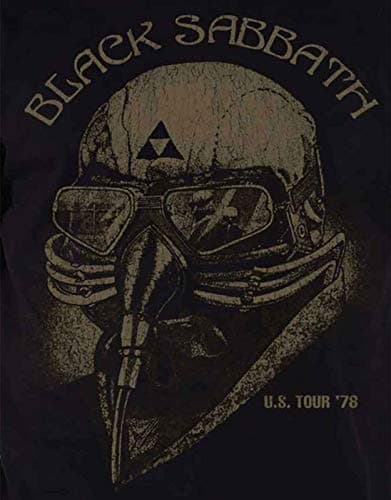 Black Sabbath T Shirt Us Tour 78 Band Logo Official Unisex Vintage Black Size M
