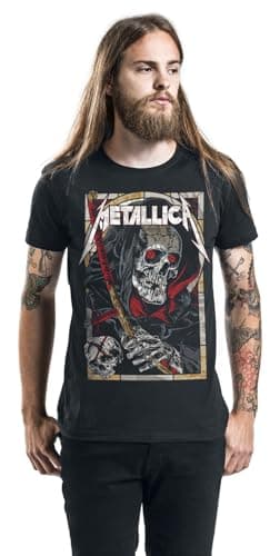Metallica Death Reaper Men's T-Shirt Black Regular, Black, XL