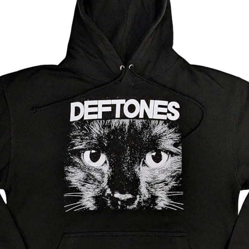 Rock Off officially licensed products Men's Deftones Sphynx Hooded Sweatshirt Large Black