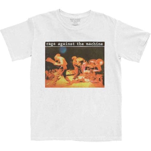 Rage Against The Machine Men's Anger is A Gift T-Shirt White Large | Officially Licensed Merchandise