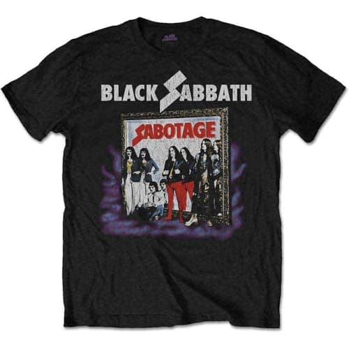 Black Sabbath 'Sabotage Distressed' T-Shirt (large)