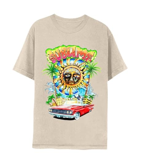Sublime T Shirt Long Beach CA Adult Natural Short Sleeve 90s Rock Ska Band Vintage Style Graphic Tees
