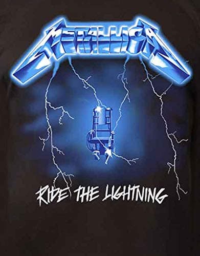 Metallica T Shirt Ride The Lightning Official Mens Black Long Sleeve Size XXL