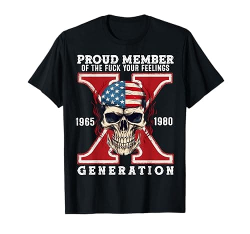 Gen X Horror Skull T-Shirt Review – Bold Gen X Identity Graphic Tee