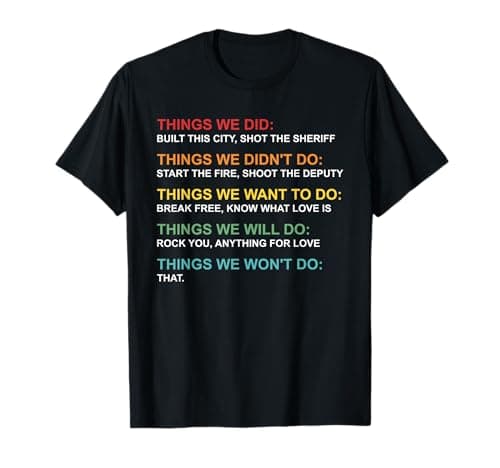 Things We Did Didn't Want Will Won't Do Vintage T-Shirt Review