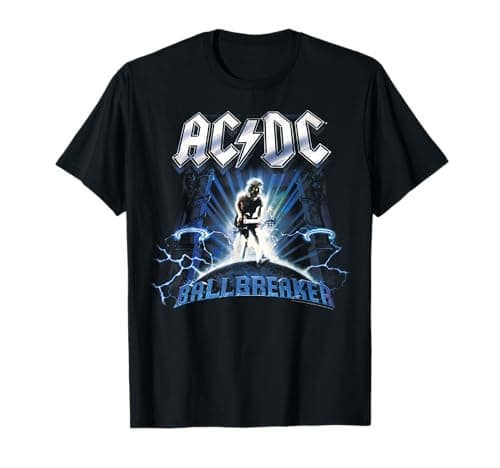 AC/DC - Ballbreaker T-Shirt - Unisex-Adults & Kids - AC/DC Fans - Black - Small - Short Sleeve - T-Shirt