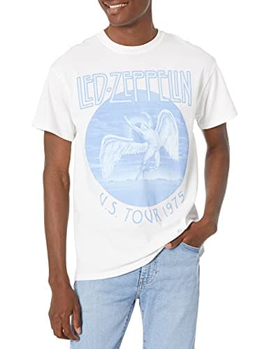 LZAMZT02/Led Zeppelin US Tour 1975 White Tees/M