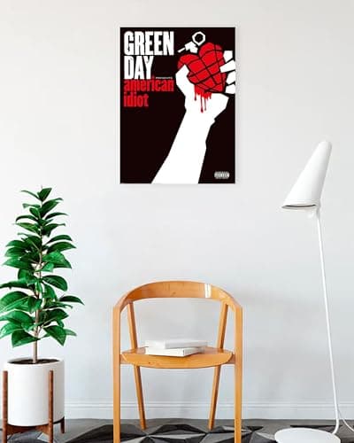 BUY ART FOR LESS Officially Licensed Green Day - American Idiot - Album Cover 24 x 36 Inch Art Poster - Decorative Print - Poster Paper - Ready to Frame