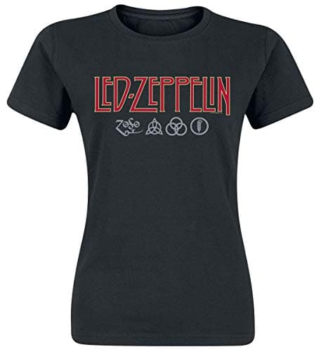 Led Zeppelin Tröja – Äkta Licensierad Logo & Symboler Dam