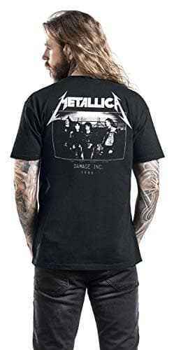 Metallica Men's Master of Puppets Photo (Back Print) Slim Fit T-Shirt Large Black