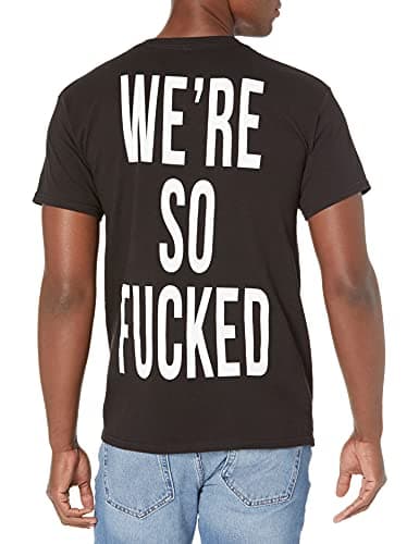 Metallica mens Metallica We're So Fucked T-shirt T Shirt, Black, Large US