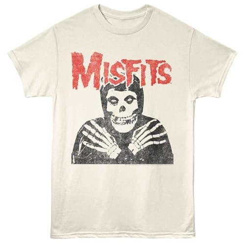 Misfits T Shirt Skull Crossed Arms Mens Short Sleeve T Shirts Classic Rock Vintage Style Graphic Tees
