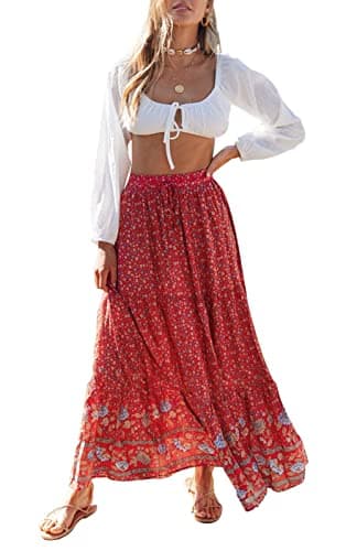 ZESICA Bohemian Bloemen Maxi Rok Review – Zomer 2026 Editie