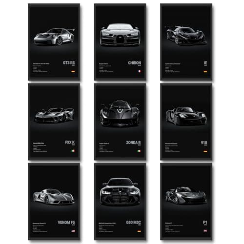 Avis Dazongweihan 9pcs Supercar Posters | Test Complet 2024