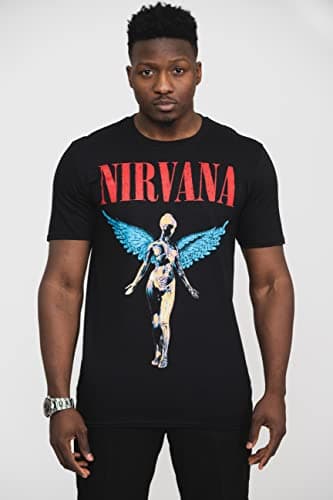 Nirvana Angelic Slim Fit T-Shirt Black